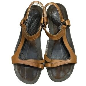 Teva Ysidro Strappy Sandals Brown Leather Womens 10 UK 8.5 EU 41